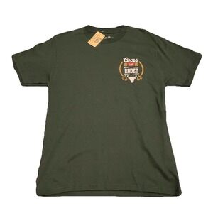 NEW Vintage-Retro Style COORS Banquet Rodeo Size SMALL 90s Green Cowboy T-Shirt‎